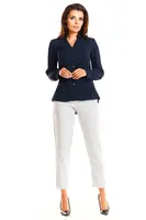 Infinite You Woman's Blouse M176 Navy Blue