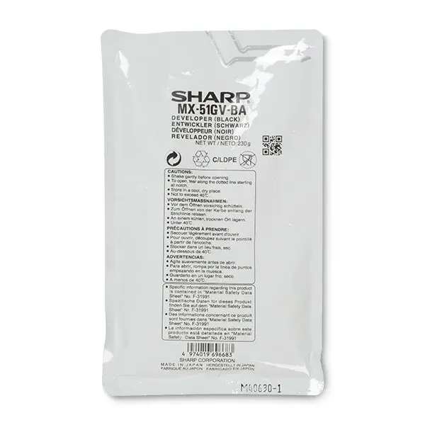 Sharp MX51GVBA čierny (black) originálny developer