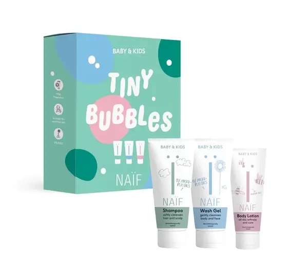 NAIF Dárková sada kosmetiky pro děti a miminka 3 ks