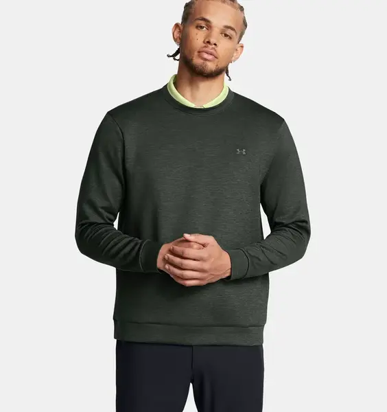UA Drive Midlayer Crew-GRN