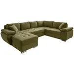 Livetastic SEDACÍ SOUPRAVA, textil, zelená