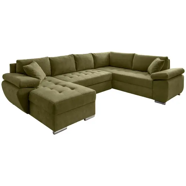 Livetastic SEDACÍ SOUPRAVA, textil, zelená