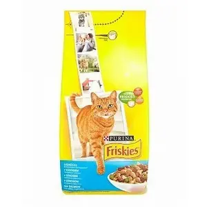 Friskies granule pro kočky - s lososem a přidanou zeleninou 10 kg