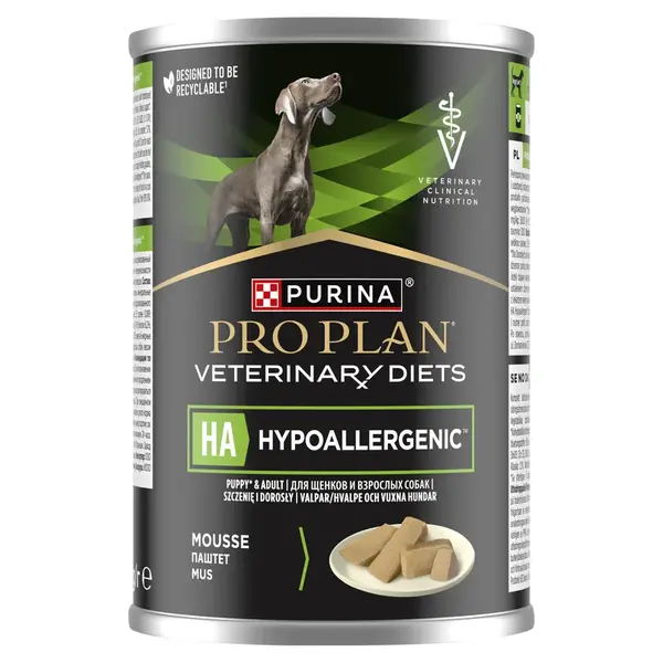 Purina Pro Plan Veterinary Diets Canine HA Hypoallergenic konzerva pro psy 400 g