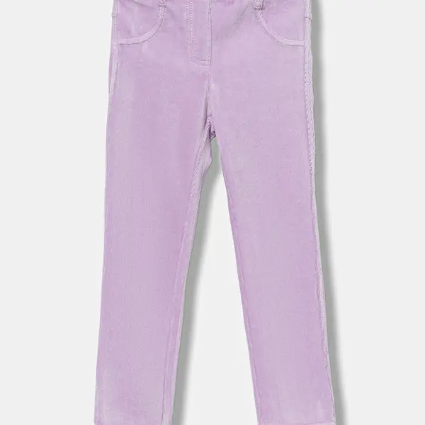 Dětské legíny United Colors of Benetton fialová barva, 4DZBGE00L