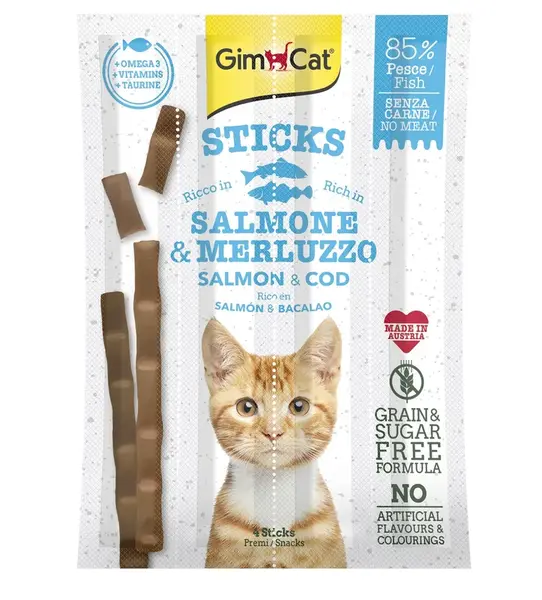 GimCat Sticks losos 4 ks