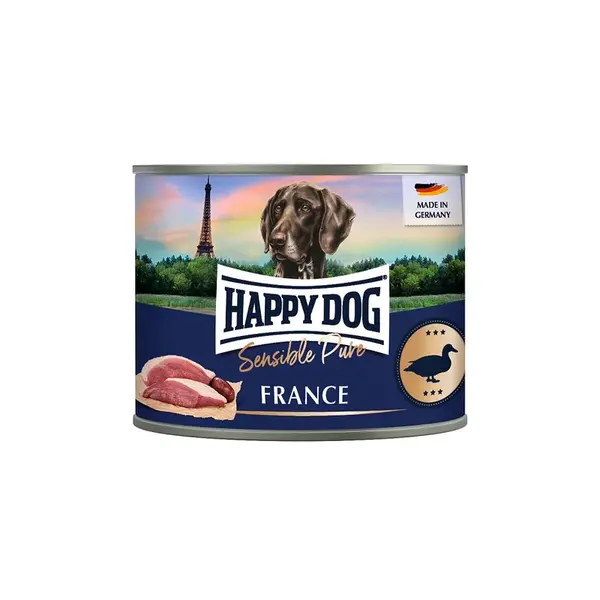 Happy Dog Sensible Pure France - konzerva, kachní maso 24 x 800 g