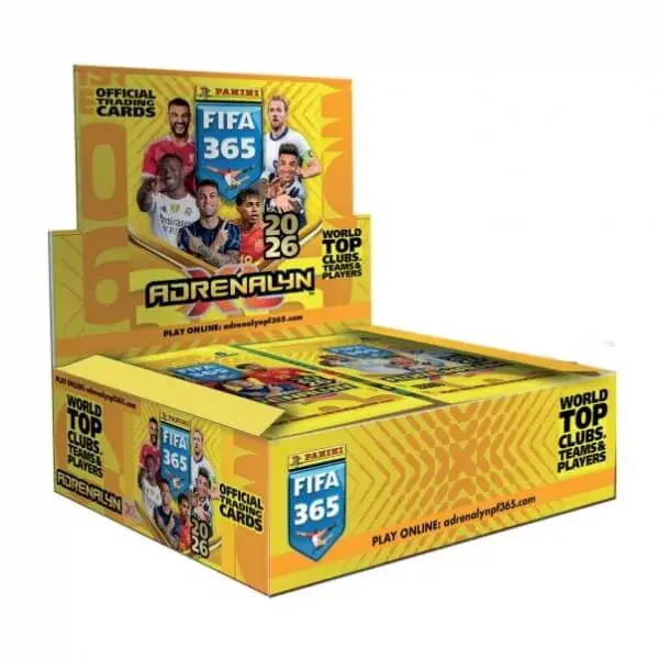Fotbalové karty Panini FIFA 365 2025/2026 Adrenalyn Booster Box