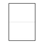 100 ks - Samolepiace biele matné etikety 210x148,5 mm, 2 ks na A4