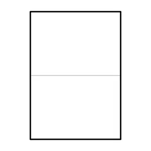100 ks - Samolepiace biele matné etikety 210x148,5 mm, 2 ks na A4
