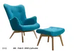 Křeslo Pik AN-Flok 0-8905 a podnožka Provedení: Křeslo + podnožka, Nožičky: Dub sonoma, látka: AN Flok 0-8905