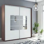 Šatní skříň Ska A02 XL Barva korpusu: Čokoláda, Rozměry: 175 cm, Dveře: Bílé