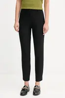 Kalhoty United Colors of Benetton dámské, černá barva, high waist, 4L4H557R4