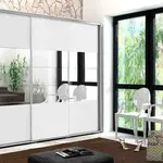 Šatní skříň Ska A26 XL Barva korpusu: Dub - Artisan, Rozměry: 250 cm, Dveře: Grafit