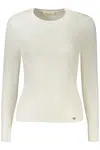 GUESS JEANS WOMEN'S WHITE SWEATER