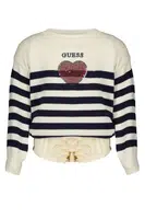 GUESS JEANS WHITE GIRL SWEATER