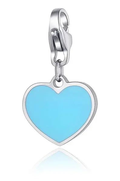 S'Agapõ Romantický ocelový přívěsek Srdce Happy SHA392