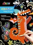 Škrabací obrázky 4 ks - Drak