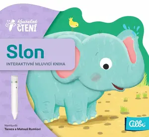 Minikniha s výsekem - Slon - Kouzelné čtení Albi