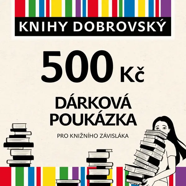 Elektronická dárková poukázka pro knižního závisláka 500 Kč