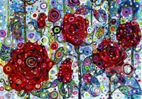 Sally Rich - Roses - puzzle z kategorie Umělecké