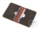 Kožené pouzdro na karty a doklady - hnědé hladké