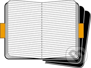 Moleskine - sada 3 malých linajkových notesov (čierna väzba)