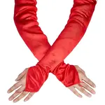 Women Satin Hook Finger Gloves
