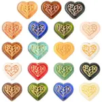 19Pcs 19 Colors Handmade Lampwork Beads