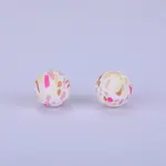 Printed Round Silicone Focal Beads