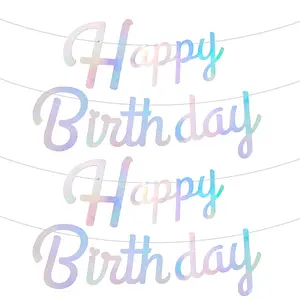Paper Word Happy Birthday Garlands