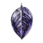 Alloy Enamel Big Leaf Pendants