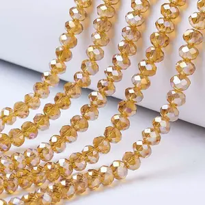 Electroplate Glass Beads Strands