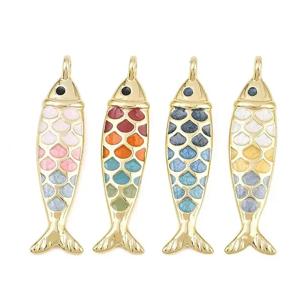 Brass Enamel Pendants