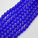 Baking Paint Transparent Glass Bead Strands
