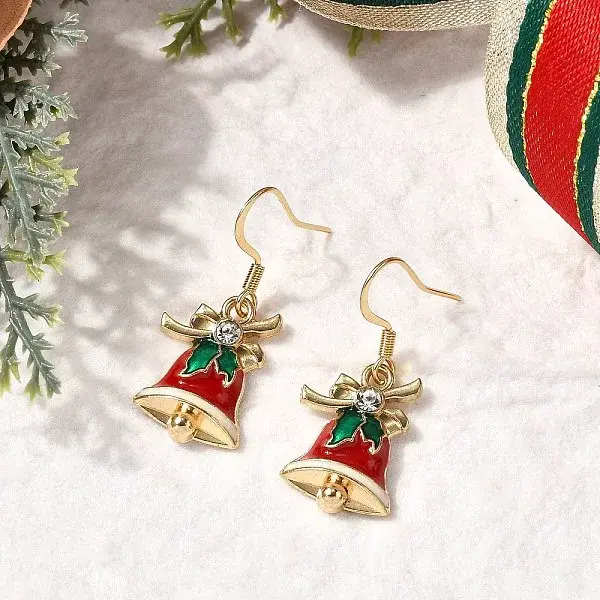 Alloy Enamel Dangle Earrings