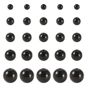 100Pcs 5 Styles Opaque Acrylic Beads