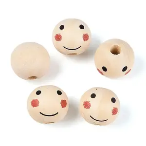 Printed Schima Wood Beads