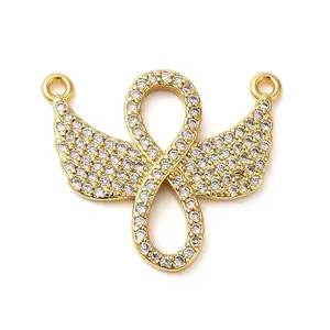 Rack Plating Brass Micro Pave Cubic Zirconia Pendants