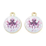 Ocean Theme Printed Alloy Pendants