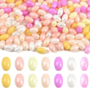 350Pcs 7 Colors Opaque Colours Luster Glass Seed Beads