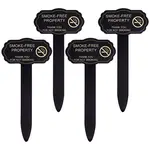 4Pcs Acrylic Smoking Free Property Sign