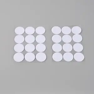 Flat Round Coins Hook and Loop Self Adhesive