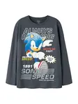 NAME IT Tričko 'NKMATTI SONIC'  modrá / modrosivá / biela