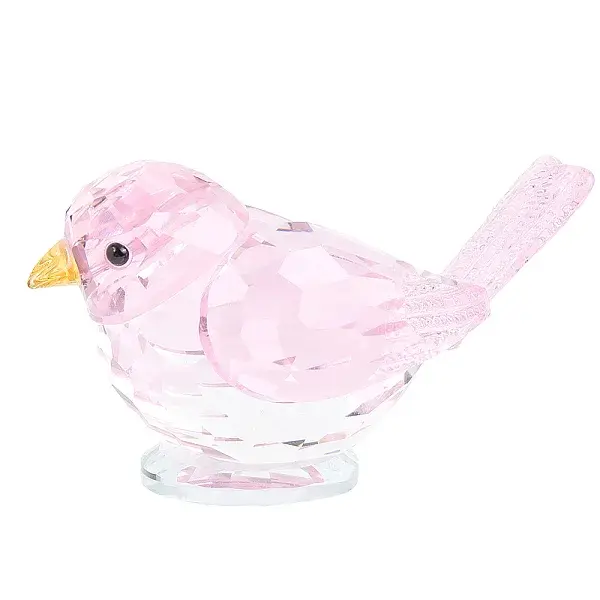 Glass Bird Display Decoration