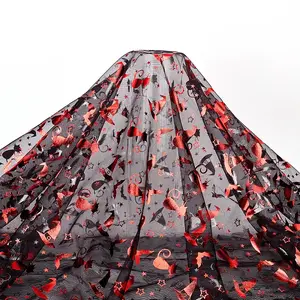 Halloween Bronzing Polyester Fabric