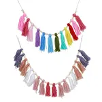 2Pcs 2 Styles Woolen Yarn Tassel Wall Hanging Ornaments