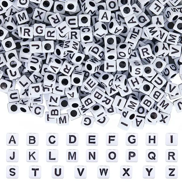 1400pcs Opaque Acrylic Beads