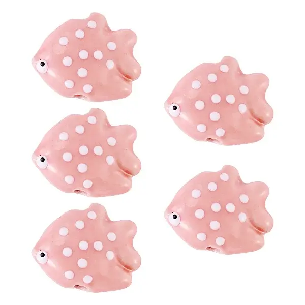 5Pcs Handmade Porcelain Beads
