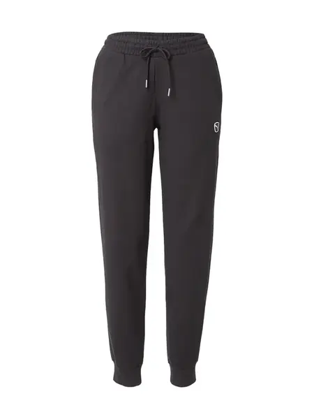 PUMA Športové nohavice 'Essentials Elevated'  čierna / biela